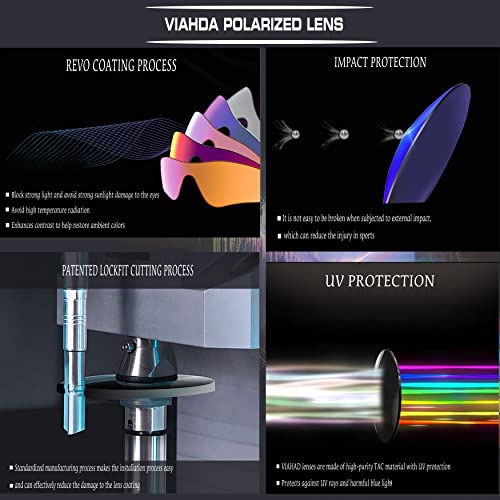 VIAHDA Polarized Sports Sunglasses for Man Cycling Running Fishing Golf Sun glasses Women HD6009