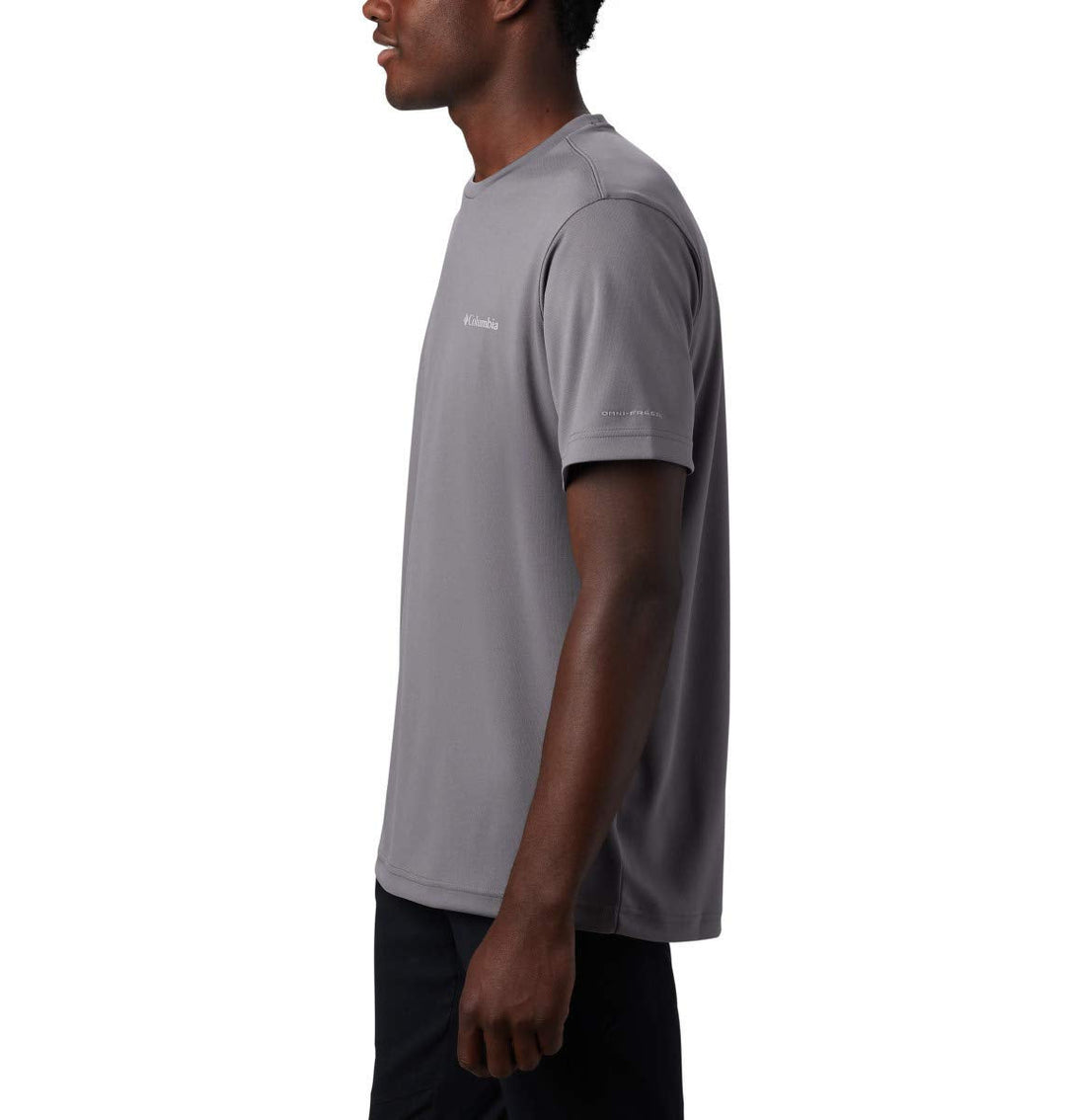 Columbia Men's Mist Trail Short Sleeve Shirt, City Grey, Medium
