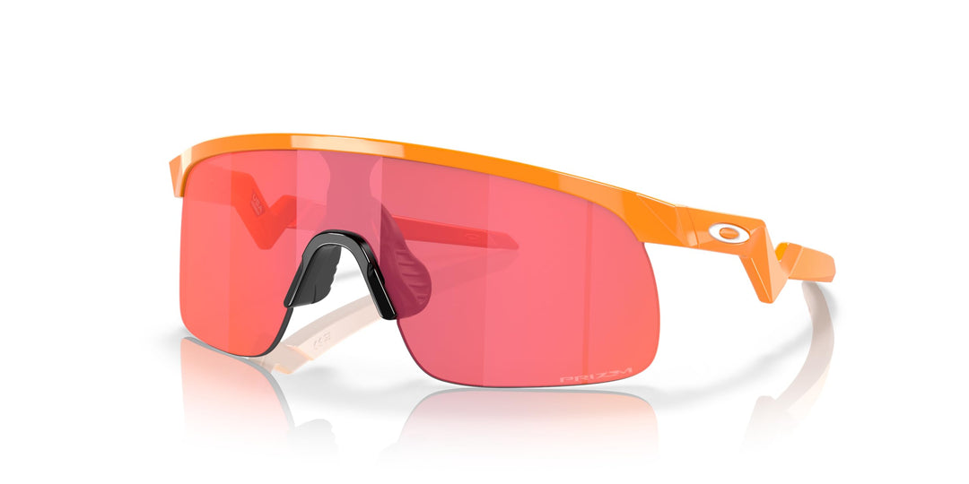 Oakley Youth OJ9010 Resistor Rectangular Sunglasses, Atomic Orange/Prizm Trail Torch, 23 mm