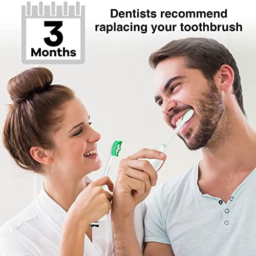 Aoremon Replacement Heads for Philips Sonicare e-Series HX7022/66-Replacement Brush Heads fit Sonicare Eseries Essence Xtreme Elite Advance and CleanCare Electric Toothbrush Model