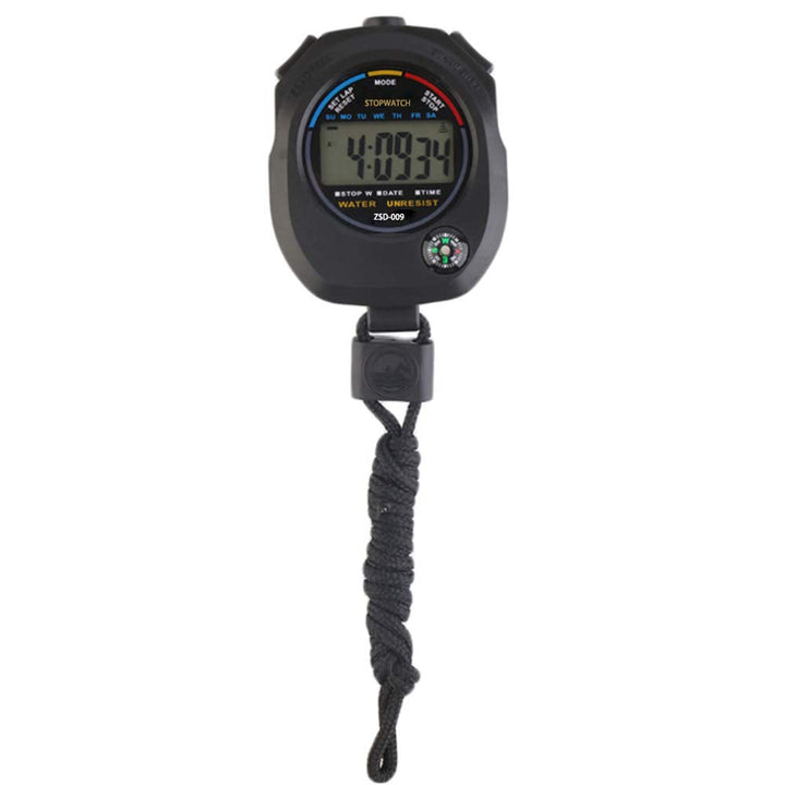 6 Pack Multi-Function Electronic Digital Sport Stopwatch Timer, Large Display with Date Time and Alarm Function,Suitable for Sports Coaches Fitness Coaches and Referees