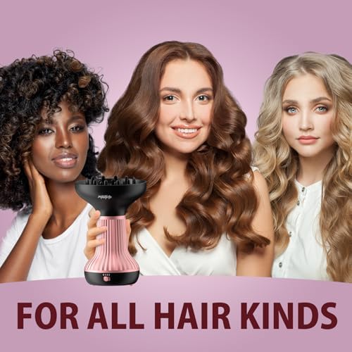 Diffuser Hair Dryer for Curly Hair: Professional 2 in 1 Diffuser & Hair Dryers with Ionic & Ceramic Technology for Wavy Hair Enhances Curls and Waves While Reducing Frizz, Gifts for Women