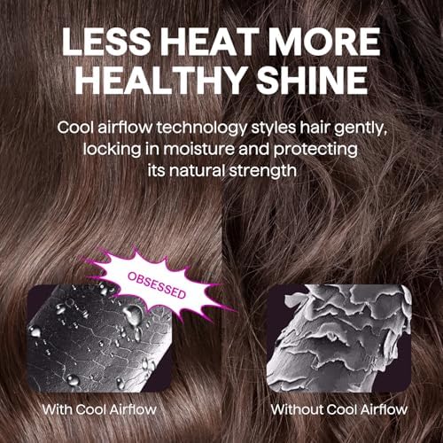 Wavytalk 0.65" Pencil Flat Iron, Cool Curl Pencil, Small Airflow Styler and Straightener for Short Hair, Pixie Cut and Edges, Curling Iron for Short Hair with 360º Cool Airflow for Long-Lasting Hold