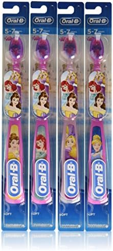 Oral-B Kids Manual Toothbrush featuring Disney's Princess Characters, Soft bristles, 6 count