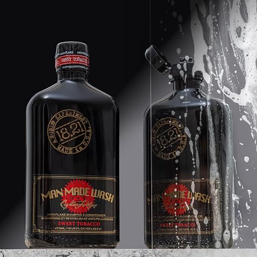 18.21 Man Made Anti-Flake 2-in-1 Shampoo & Conditioner in Sweet Tobacco: Hydrating Cleanse Helps Dry, Itchy, Flaky Scalp