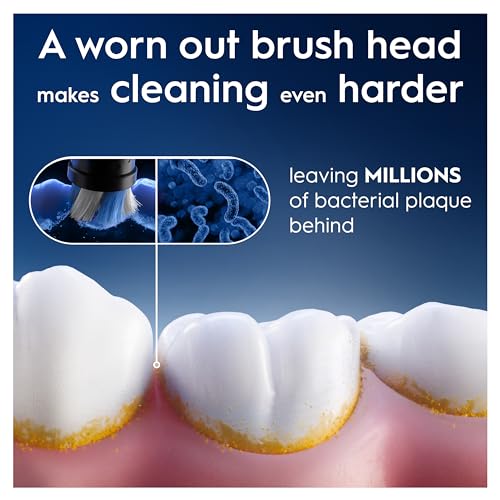 Oral-B iO Ultimate Cleaning Electric Toothbrush Heads, 8 Pieces, Ultimate Tooth Cleaning, Toothbrush Attachment for Oral-B Toothbrushes, Letterbox Enabled Packaging, Black