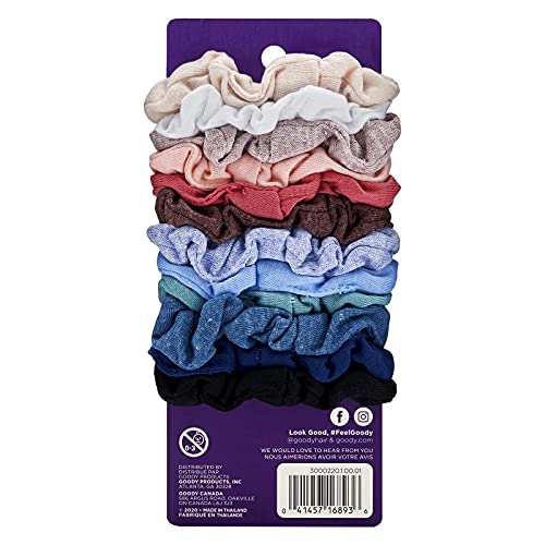 Goody Ouchless Value Pack Heather Scrunchies, 12ct
