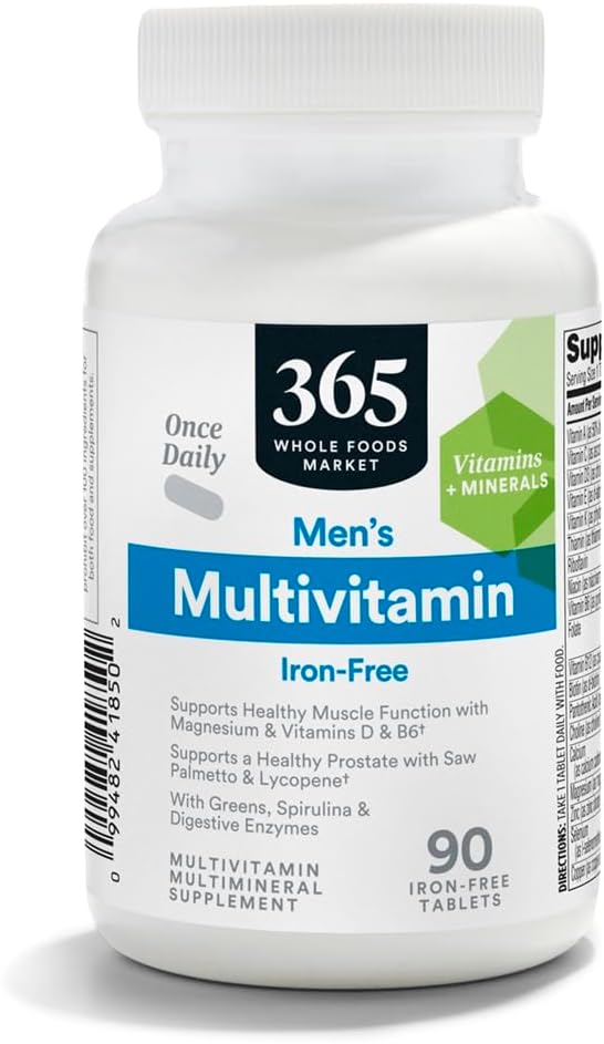 365 by Whole Foods Market, Men's One Daily Multivitamin Tablets, 90 CT