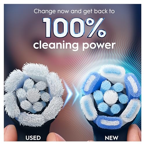 Oral-B iO Ultimate Cleaning Electric Toothbrush Heads, 8 Pieces, Ultimate Tooth Cleaning, Toothbrush Attachment for Oral-B Toothbrushes, Letterbox Enabled Packaging, Black