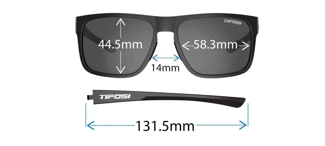 Tifosi Optics Swick Sunglasses (Onyx-Blue Fade/Sky Blue Lenses)
