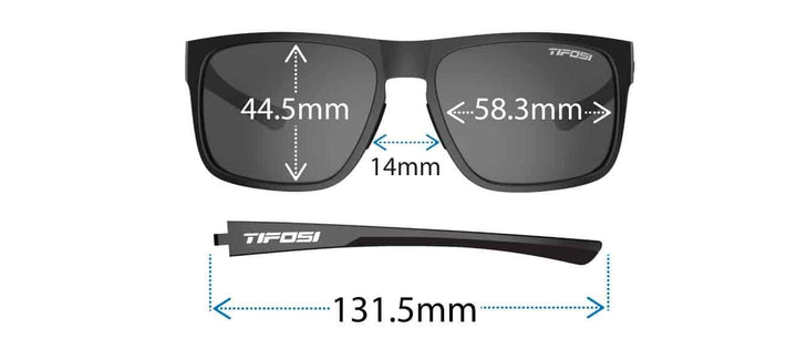 Tifosi Optics Swick Sunglasses (Satin Black-Crimson/Smoke Red Lenses)