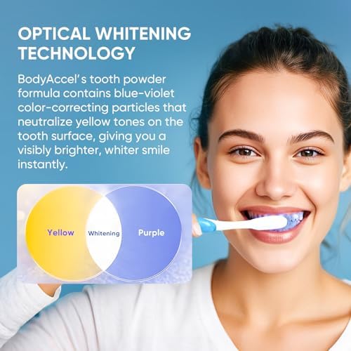 Teeth Whitening Powder Upgraded– Probiotic Pearl Whitening Tooth Powder, Fluoride-Free Toothpaste for Coffee & Tea Stain Removal, 360° Clean Teeth, Fresh Breath