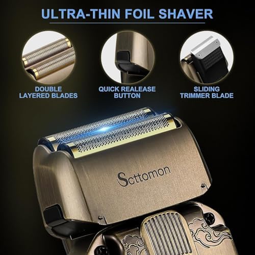 Beard Trimmer Kit Hair Clipper Set Professional Electric Foil Shaver Razor for Men Haircutting Machine for Barber Clippers and Trimmers Grooming Kit Nose Body Hair Trimmer