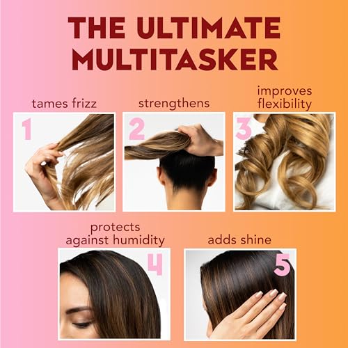 OGX Frizz-Free + Keratin Smoothing Oil Conditioner, 25.4 fl oz