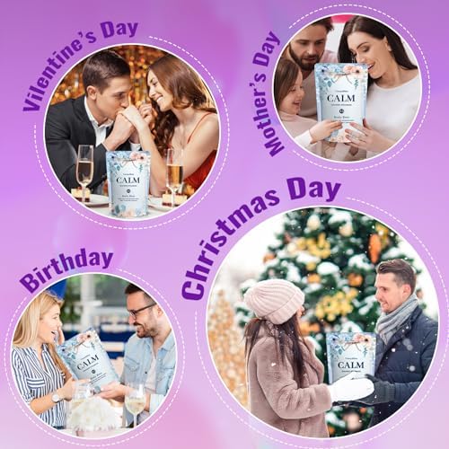 Shower Steamers, Shower Bombs with Natural Fragrance, Self Care& Relaxation, Mother's Day, Christmas Birthday for Women and Mom, Individually Packaged, Purple Set 2 Packs（12 Tablets）