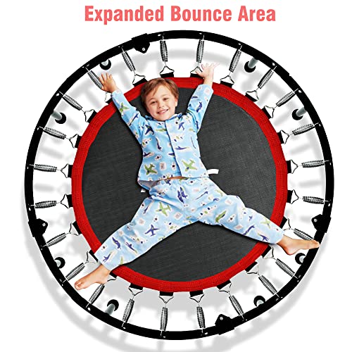 Exercise Trampoline for Adults 40" Exercise Workout Rebounder Trampoline with Handle, Max Load 330lbs
