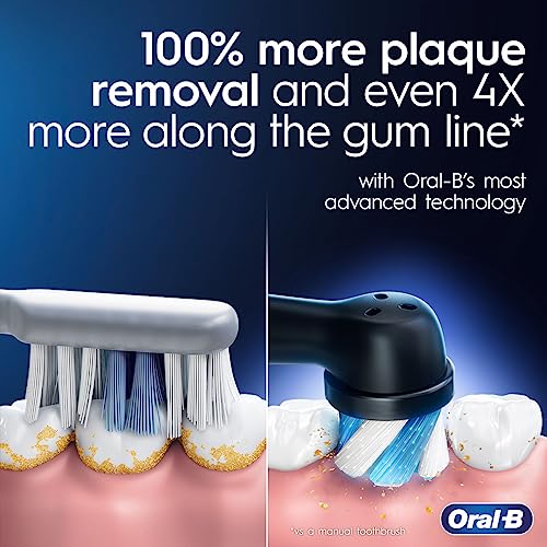 Oral-B iO Series 9 Electric Toothbrush with 4 Brush Heads, Aqua Alabaster