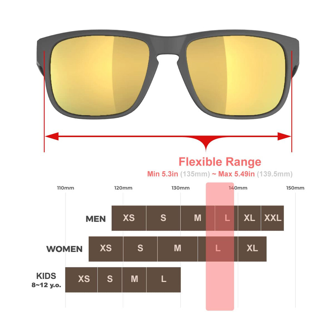 QOOL TIMES Living out your F11 HD Polarized Gold lens Casual sport Sunglasses Men Women Running