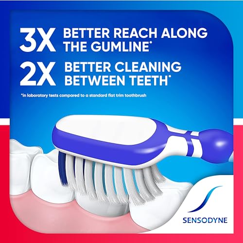 Sensodyne Sensitivity & Gum Soft Toothbrush Designed for Sensitive Teeth, 4-Pack