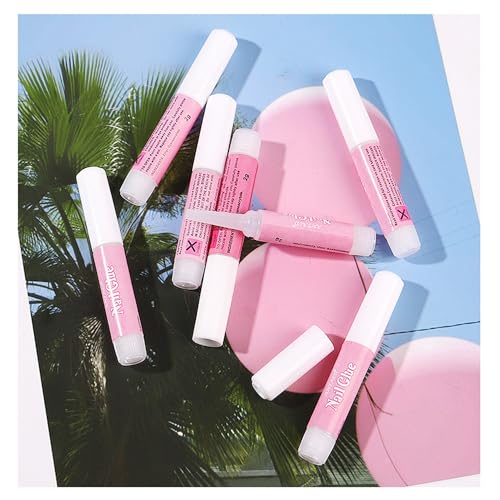 Nail Glue,Super Strong & Long-Lasting Nail Glue for Broken Acrylic Nails Press on Nails,Professional Ultra Quick Adhesive for Nail Art Supplies,0.07OZ/PCS(80PCS)