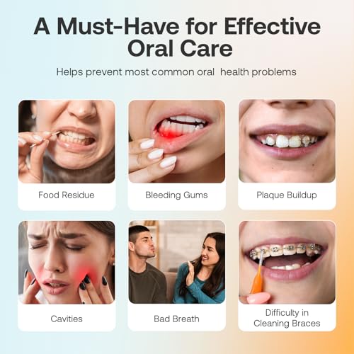 Bitvae Water Dental Flosser for Teeth, Cordless Water Teeth Cleaner Picks, 3 Modes 5 Intensities, IPX7 Waterproof, Rechargeable Water Dental Picks for Cleaning - Black