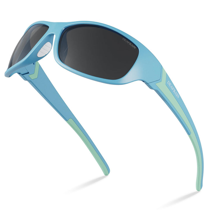 DEAFRAIN Polarized Sports Sunglasses for Men Women Driving Fishing Cycling Running UV Protection