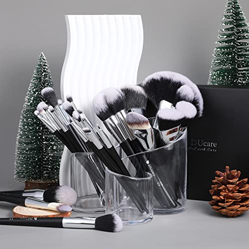DUcare Makeup Brushes Set Professional 32Pcs Make up Brushes Premium Synthetic Kabuki Foundation Blending Face Powder Blush Concealers Eye Shadows
