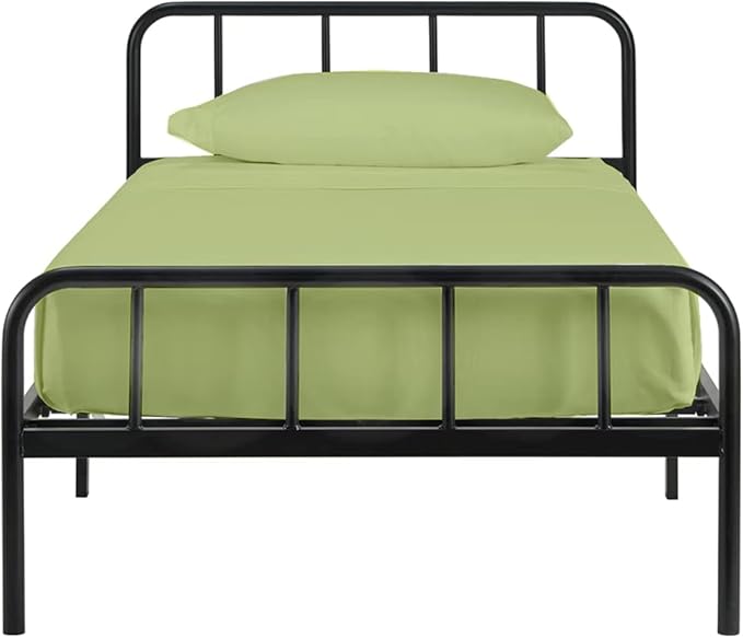 4 PC Cot Size Sheets Set 32x75, 100% Cotton Fitted Cot Sheet- Perfect for Narrow Twin/Rv Bunk/Camping Cot/Guest Bed Replacement, Sheets for Cot Bunk Bed-Fits Upto 4-8" Deep Mattress- Sage Solid