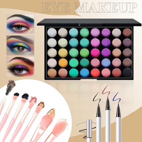 Makeup Practice Face Board, Reusable Silicone Makeup Mannequin Face with Makeup Practice Kit for Makeup Students and Beginners, Come with Makeup Brushes Set Eyeshadow Eyeliner Eyebrow Stencils