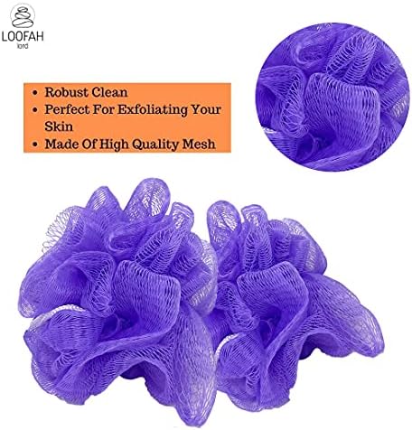 20 Small Full Bodied Quality Bath or Shower Sponge Loofahs Pouf Mesh Assorted Colors Wholesale Bulk Lot