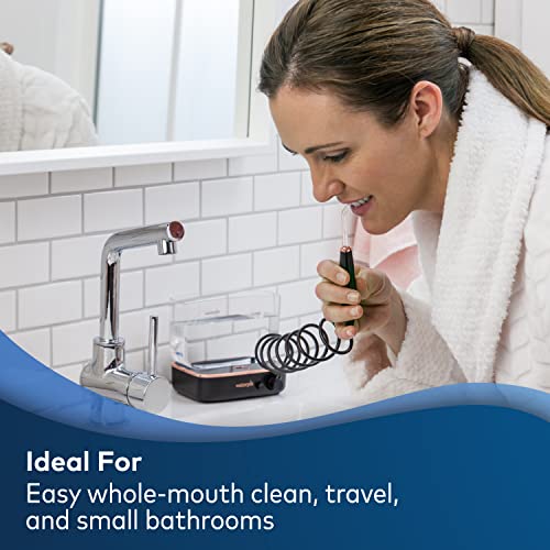 Waterpik Sidekick Portable Water Flosser, Perfect for Travel & Home, ADA Accepted, Black/Copper WF-04
