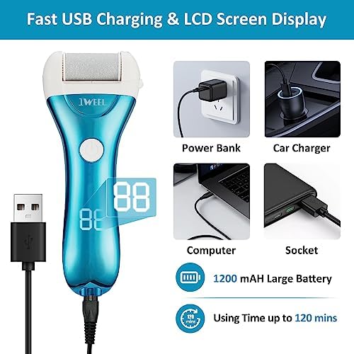 Electric Foot Callus Remover, Rechargeable Electronic Foot File Pedicure Kits, Electric Callus Remover for Feet, Foot Scrubber Dead Skin Remover, Professional Foot Care for Dead Skin Ideal Gift