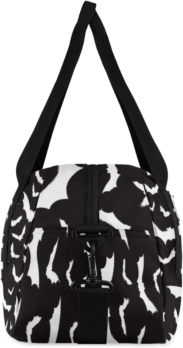 Halloween Bats Kids Overnight Duffle Bags Boys Girls Teen Sports Gym Bag for Weekender Travel Gymnastics Dance Ballet