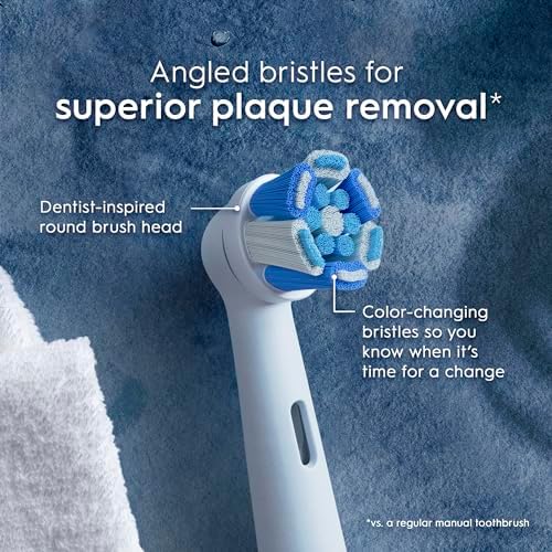Oral-B iO Series Ultimate Clean Electric Toothbrush Replacement Brush Heads for an Oral-B Electric Toothbrush, 2 count, White