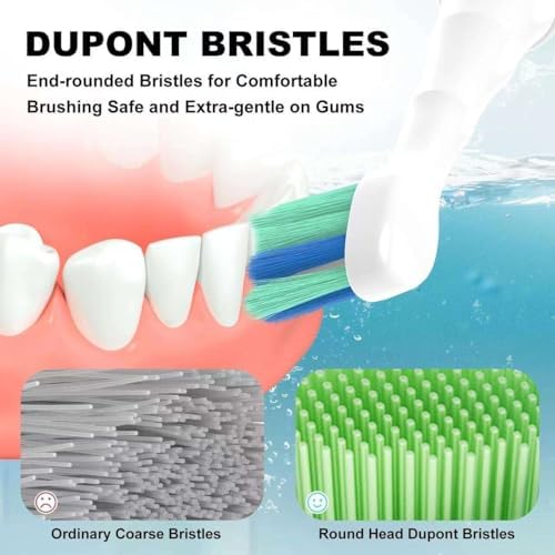 Replacement Heads Compatible with Philips Sonicare Toothbrush C1 C2 C3 A3 W3 G2 G3 4100 5100 6100 1100 2100 3100, Toothbrush Heads Brush Head, 12 White