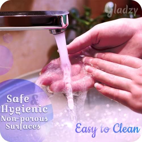 GLADZY Glass Cuticle Pusher Tool - 2 pcs. Manicure Sticks, Crystal Glass Cuticle Remover, Callous and Dry Skin Fingertip File, Nail Shaper, Professional Nail Care, Ethically Made in Czech Republic