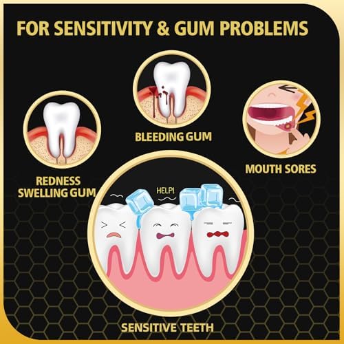 Bee Wasp Venom Toothpaste for Bleeding Gums,Gingivitis Treatment Repair,Sensitive Teeth,Mouth Sores,Plaque -150 MIN Breath Fresheners - 3.7 OZ(1 Pack)