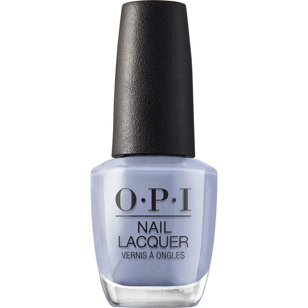 OPI Nail Lacquer Check Out the Old Geysirs | Opaque Soft Blue Pearl Chip Resistant Nail Polish | Iceland Collection