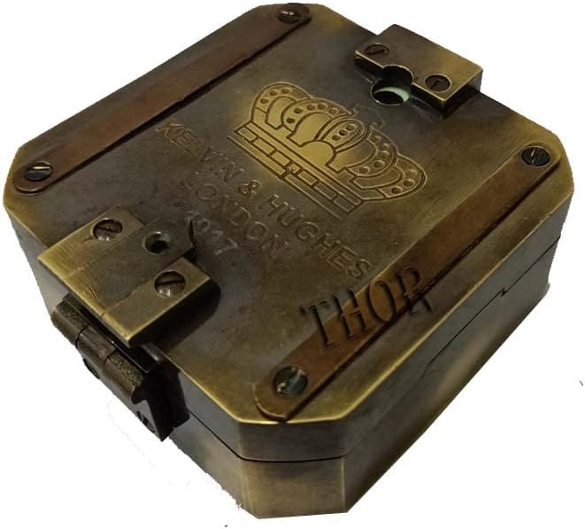 Antique Compass Solid Brass Heavy Compass Vintage Style Brass Compass Compass 3 Inch Nautical Compass Bronze Compass Professional Outdoor Compass Collectibles Compass Gift Item