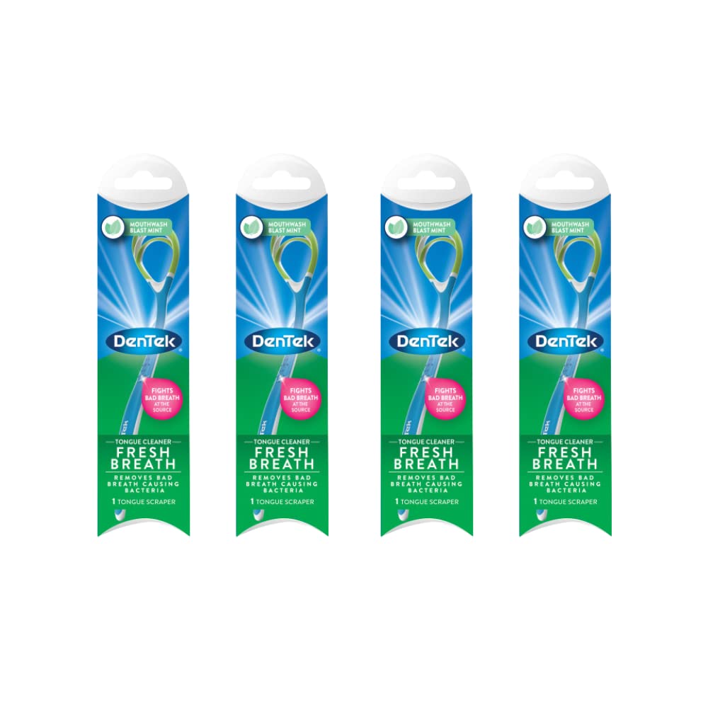 DenTek Fresh Breath Tongue Cleaner (Pack of 4)