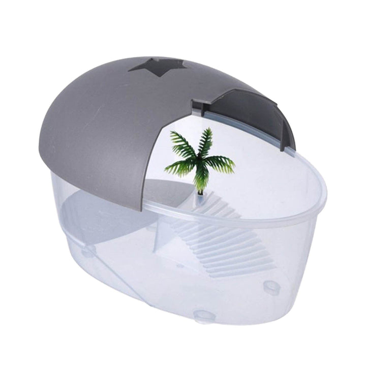 mfkdald Turtle Tank Aquarium, Turtle Habitat Reptile Plastic Terrarium Safe Durable, Turtle Tank With Lid Prevent Tortoise From Climbing Escaping