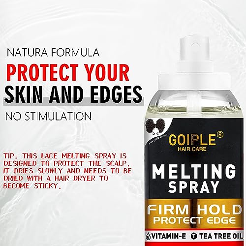 Hair Extension Adhesive Spray Kit - Lace Front Wig & Closure Glue, No Melt for Wigs & Extensions