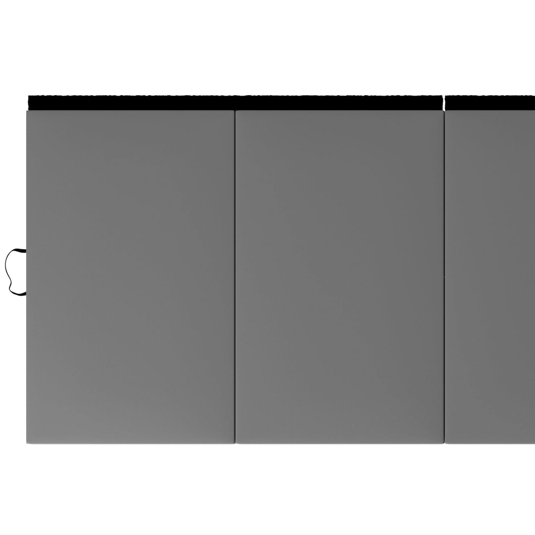 BalanceFrom Fitness GoGym 4' x 10' x 2" All Purpose Folding Exercise Gym Mat for Yoga, Aerobics, Pilates, Martial Arts, and Full Body Workouts, Gray