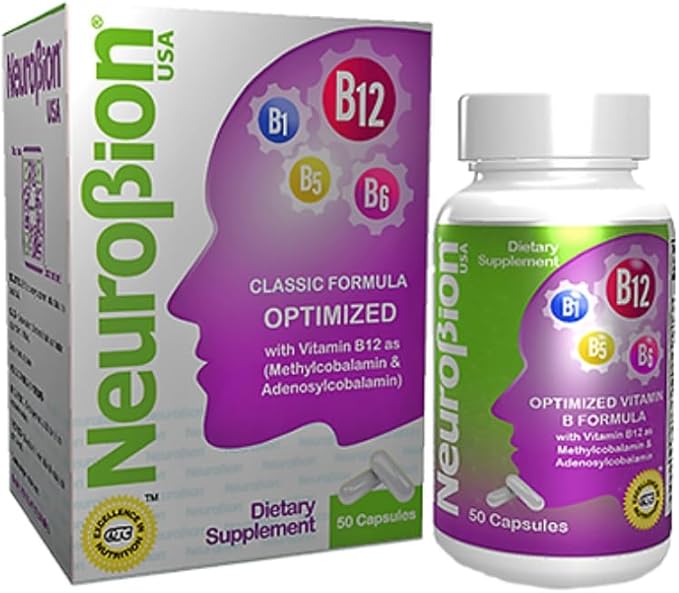 Neurobion Optimized Classic Formula B12 Methylcobalamin Dietary Supplement 50 Capsules