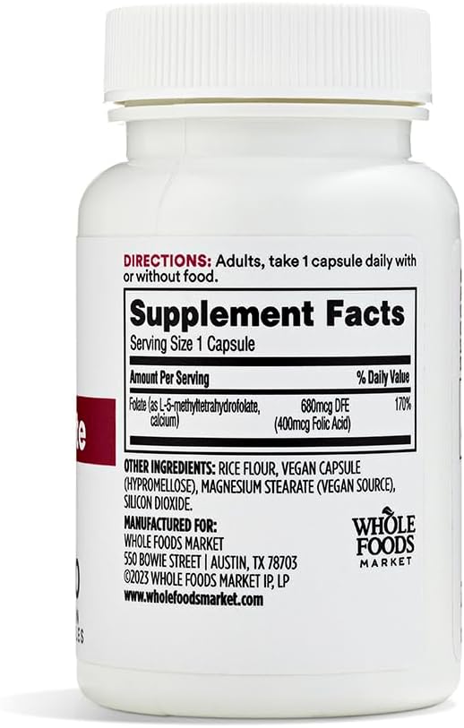 365 By Whole Foods Market, Methyl Folate, 100 Count