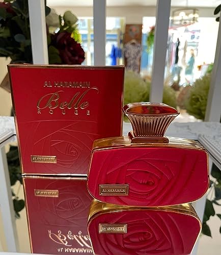 Al Haramain Belle Rouge - Arabian Perfume for Women - Long Lasting Floral Fragrance with Notes of Orange, Lavender, Jasmine, Vanilla, Sandalwood, Musk - Arabic Eau de Parfum - 2.5 oz EDP Spray