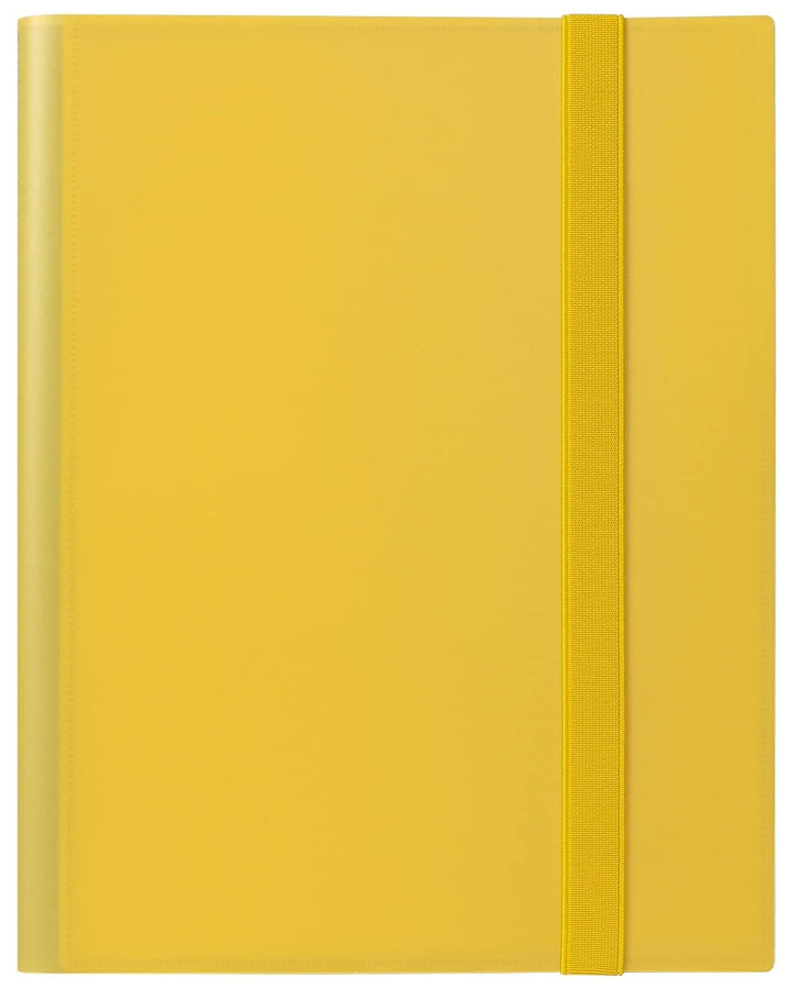 GEAoffice Card Binder, 9 Pockets Trading Card Album Folder, 360 Side Loading Pocket Binder for Yugioh, MTG and Other TCG, Yellow