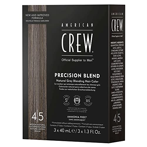 American Crew Men's Temporary Hair Color, Temporary Hair Dye, Natural Gray Coverage, Mednatural, 1.35 Fl Oz