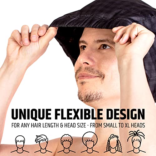 Black Shower Cap for Men
