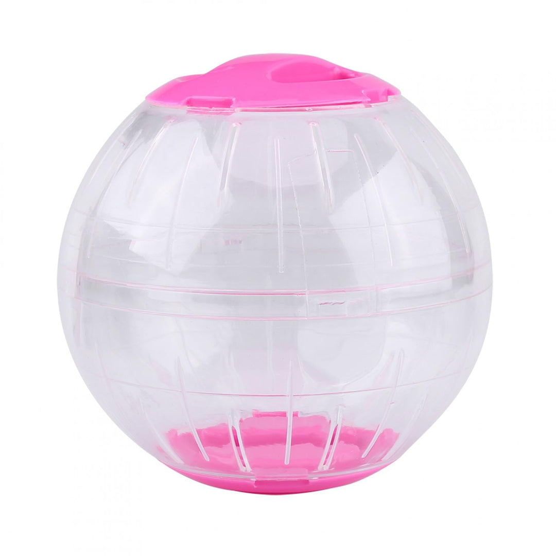 Pink Plastic Toy for Hamsters & Gerbils - 12cm Diameter, Fun Running Activity Small Pet Exercise Ball